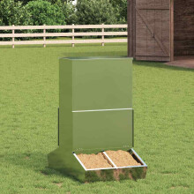 Berkfield Pig Feeder Silver 82 x 51 x 91.5 cm Galvanised Steel