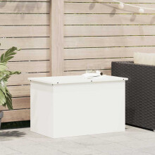 Berkfield Outdoor Storage Box White 80 x 50.5 x 50 cm Steel