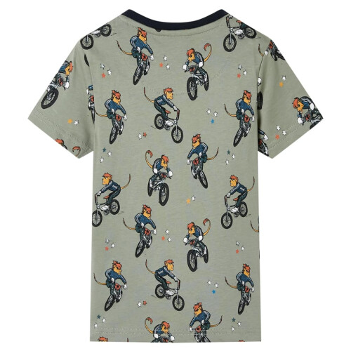 Kids' Pyjamas with Short Sleeves Light Khaki 104 2