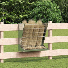 Berkfield Hay Feeder Silver 71 x 33 x 70 cm Galvanised Steel