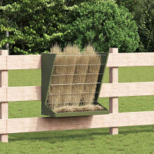 Berkfield Hay Feeder Olive Green 71 x 33 x 70 cm Cold-Rolled Steel