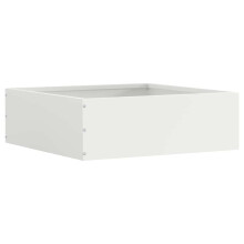 Berkfield Lawn Edging White 40 x 40 x 13 cm Steel