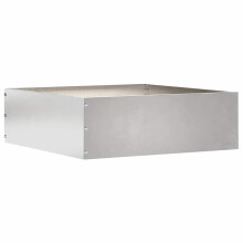 Berkfield Lawn Edging Silver 40 x 40 x 13 cm Stainless Steel