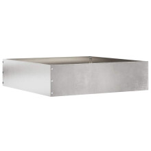 Berkfield Lawn Edging Silver 50 x 50 x 13 cm Stainless Steel