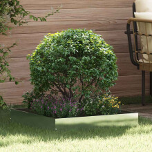 Berkfield Lawn Edging 6 pcs Silver 60 x 60 x 13 cm Stainless Steel