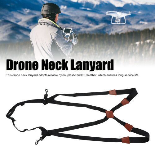 RC Transmitter Lanyard with Adjustable Ergonomic Shoulder Support, AntiDrop Nylon Drone Controller Strap for Adults 1