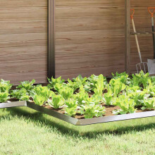 Berkfield Snail Fence 4 pcs Silver 13.5 x 13.5 x 25 cm Galvanised Steel