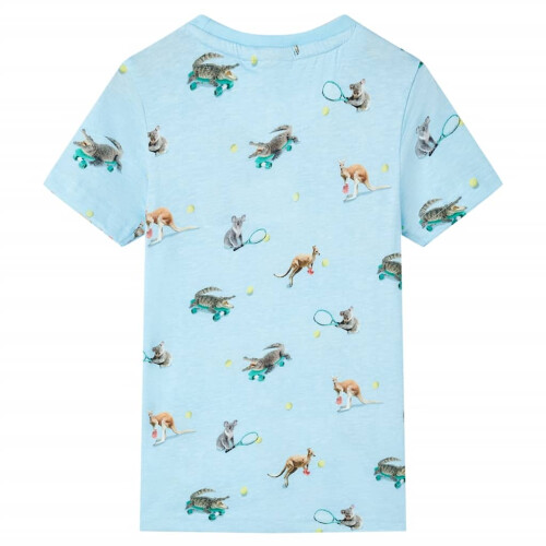Kids' T-shirt Light Blue Melange 116 1