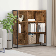 Berkfield Book Cabinet Old Wood 99.5 x 30 x 108.5 cm Engineered Wood