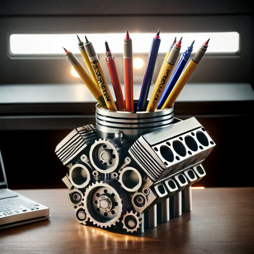 Porte-stylo d'organisation de bureau, modèle de moteur-Modèle B 1