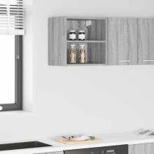 Berkfield Hanging Cabinet Grey Sonoma 40 x 29.5 x 40 cm Engineered Wood