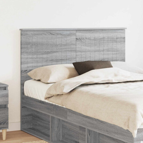 Berkfield Headboard with Headboard Grey Sonoma 135 cm Engineered wood