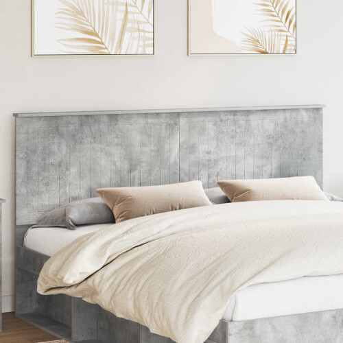 Berkfield Headboard with Headboard Concrete Grey 180 cm Engineered wood