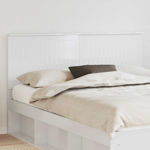 Berkfield Headboard with Headboard Gloss White 160 cm Engineered wood