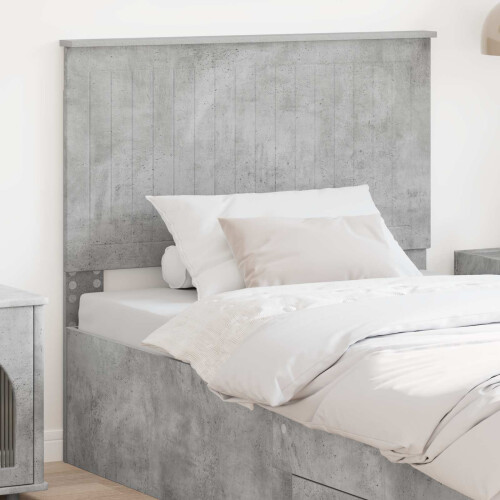 Berkfield Headboard with Headboard Concrete Grey 100 cm Engineered wood
