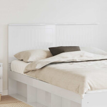 Berkfield Headboard with Headboard Gloss White 150 cm Engineered wood