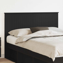 Berkfield Headboard with Headboard Black Oak 140 cm Engineered wood