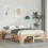 Berkfield Bed Frame Brown 140 x 190 cm Solid Pine Wood 1