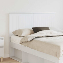 Berkfield Headboard with Headboard White 135 cm Engineered wood