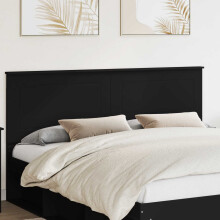 Berkfield Headboard Black Oak 100 cm Engineered Wood