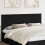 Berkfield Headboard Black Oak 100 cm Engineered Wood 1
