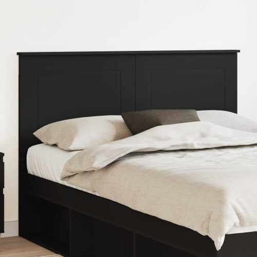 Berkfield Headboard Black Oak 100 cm Engineered Wood