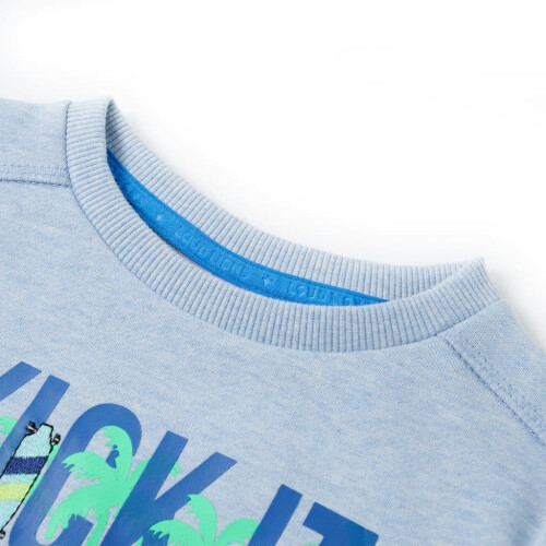 Kids' Sweatshirt Soft Blue Melange 140 2