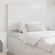 Berkfield Headboard Gloss White 100 cm Engineered Wood