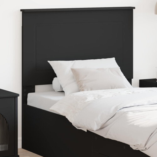 Berkfield Headboard Black Oak 100 cm Engineered Wood