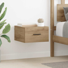 Berkfield Bedside Cabinet Artisan oak 35 x 35 x 20 cm Engineered wood