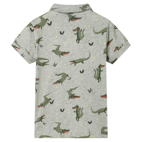 Kids' Shirt Light Khaki Melange 128 1