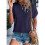 Womens Short Sleeve Tops Navy XL 2