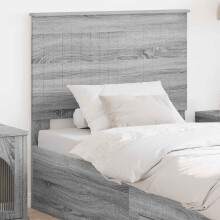 Berkfield Headboard with Headboard Grey Sonoma 90 cm Engineered wood