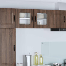 Berkfield Dishwasher Panel Kalmar 2 pcs Brown Oak 40 x 31 x 40 cm