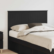 Berkfield Headboard with Headboard Black Oak 120 cm Engineered wood