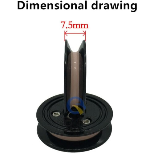 Occus OEM 1002 Ceramic core Plastic guide wheel pulley  (Color: plastic, Specification: 30mm) 2