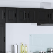 Berkfield Dishwasher Panel Kalmar 2 pcs Black 30 x 31 x 40 cm