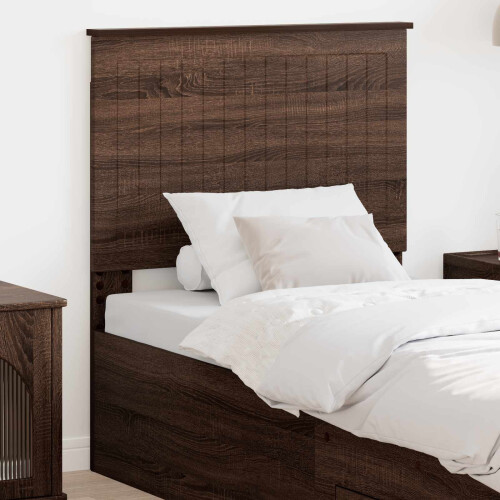Berkfield Headboard with Headboard Brown Oak 80 cm Engineered wood