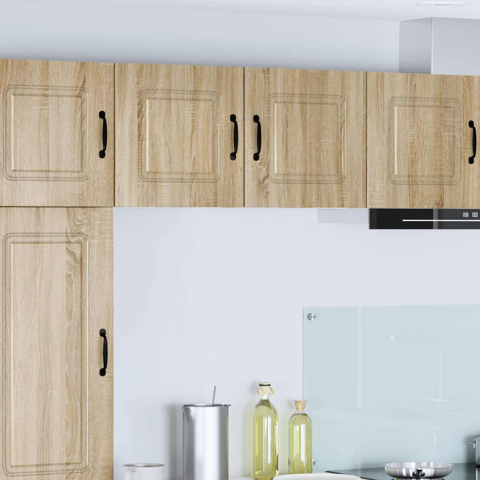 Berkfield Dishwasher Panel Kalmar 2 Pcs Sonoma Oak 40 X 31 X 40 Cm 9455246767803
