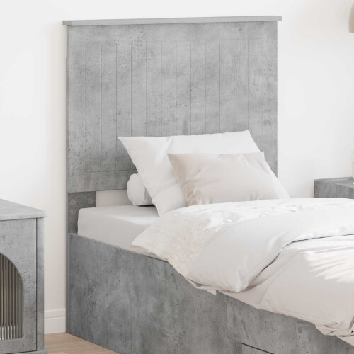 Berkfield Headboard with Headboard Concrete Grey 75 cm Engineered wood