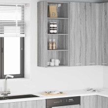 Berkfield Hanging Cabinet Grey Sonoma 40 x 29.5 x 100 cm Engineered Wood