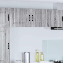 Berkfield Dishwasher Panel Kalmar 2 pcs Grey Sonoma 50 x 31 x 40 cm