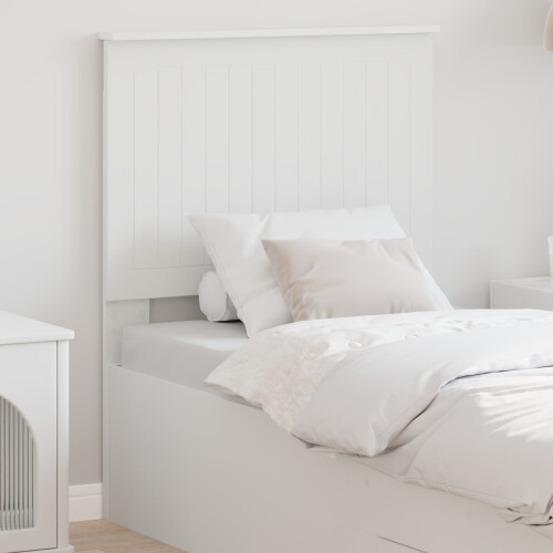 Berkfield Headboard with Headboard White 75 cm Engineered wood