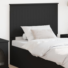 Berkfield Headboard with Headboard Black Oak 90 cm Engineered wood