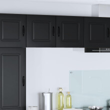 Berkfield Dishwasher Panel Kalmar 2 pcs Black 40 x 31 x 40 cm