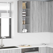 Berkfield Hanging Cabinet Grey Sonoma 30 x 29.5 x 100 cm Engineered Wood