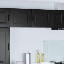 Berkfield Dishwasher Panel Kalmar Black 50 x 31 x 40 cm Engineered Wood