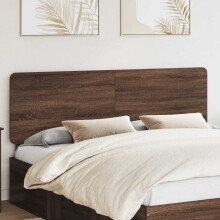 Berkfield Headboard Brown Oak Engineered wood