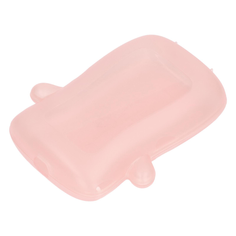 Baby Food Pouch Holder For Toddlers, Mess Self Feeding Accessory, Universal Durable Box Design Pink