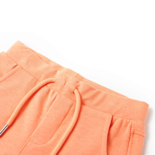 Kids' Shorts with Drawstring Neon Orange 128 2